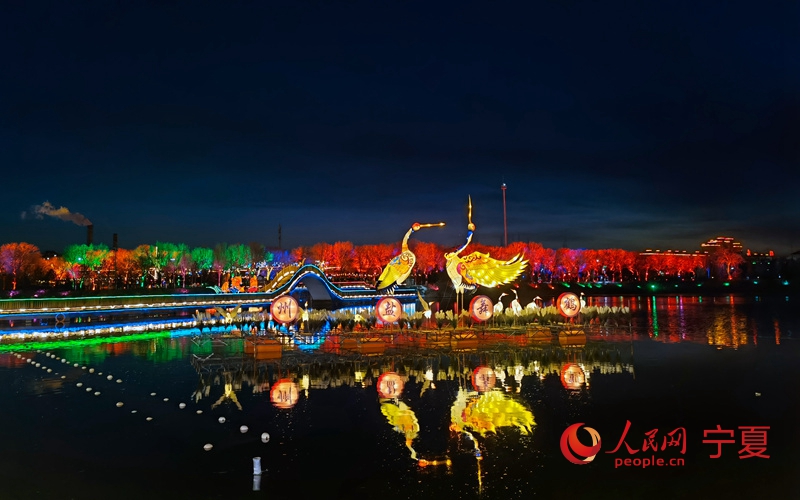 鹽池夜景 人民網 穆國虎攝