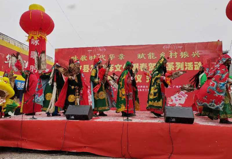 文化迎春賀歲活動現場。張靜攝