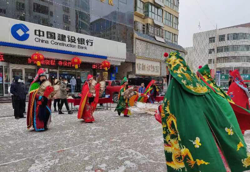 文化迎春賀歲活動現場。張靜攝