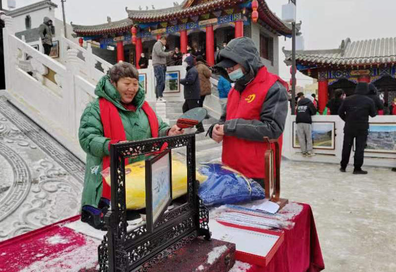 文化迎春賀歲活動現場。張靜攝