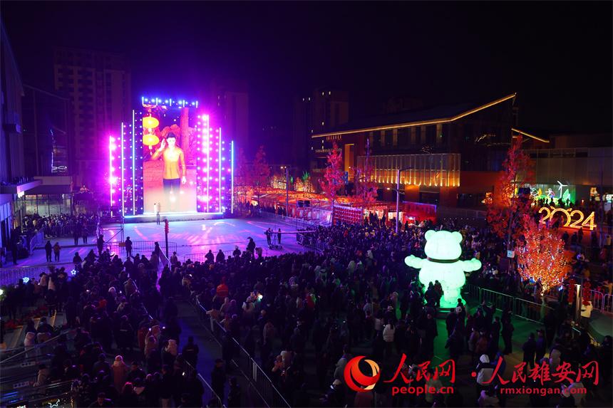 觸夢未來·雄安元宇宙音樂盛典演出現場。人民網記者 宋燁文攝