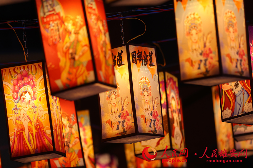 觸夢未來·雄安元宇宙音樂花燈會活動現場。人民網記者 宋燁文攝