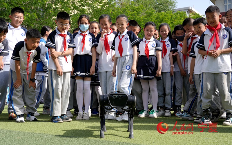 學生們學習科學知識，體驗科學魅力。人民網 李甜甜攝