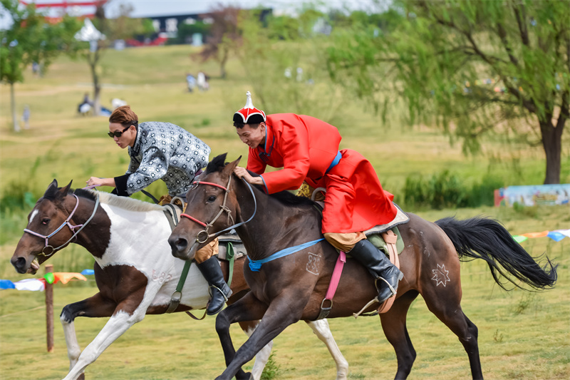 賽馬比賽。黃宣攝