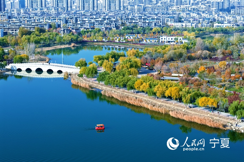 “塞上湖城”大美銀川。人民網記者 梁宏鑫攝
